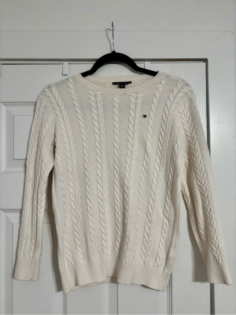 Tommy Hilfiger Off-White Cable Crew Sweater